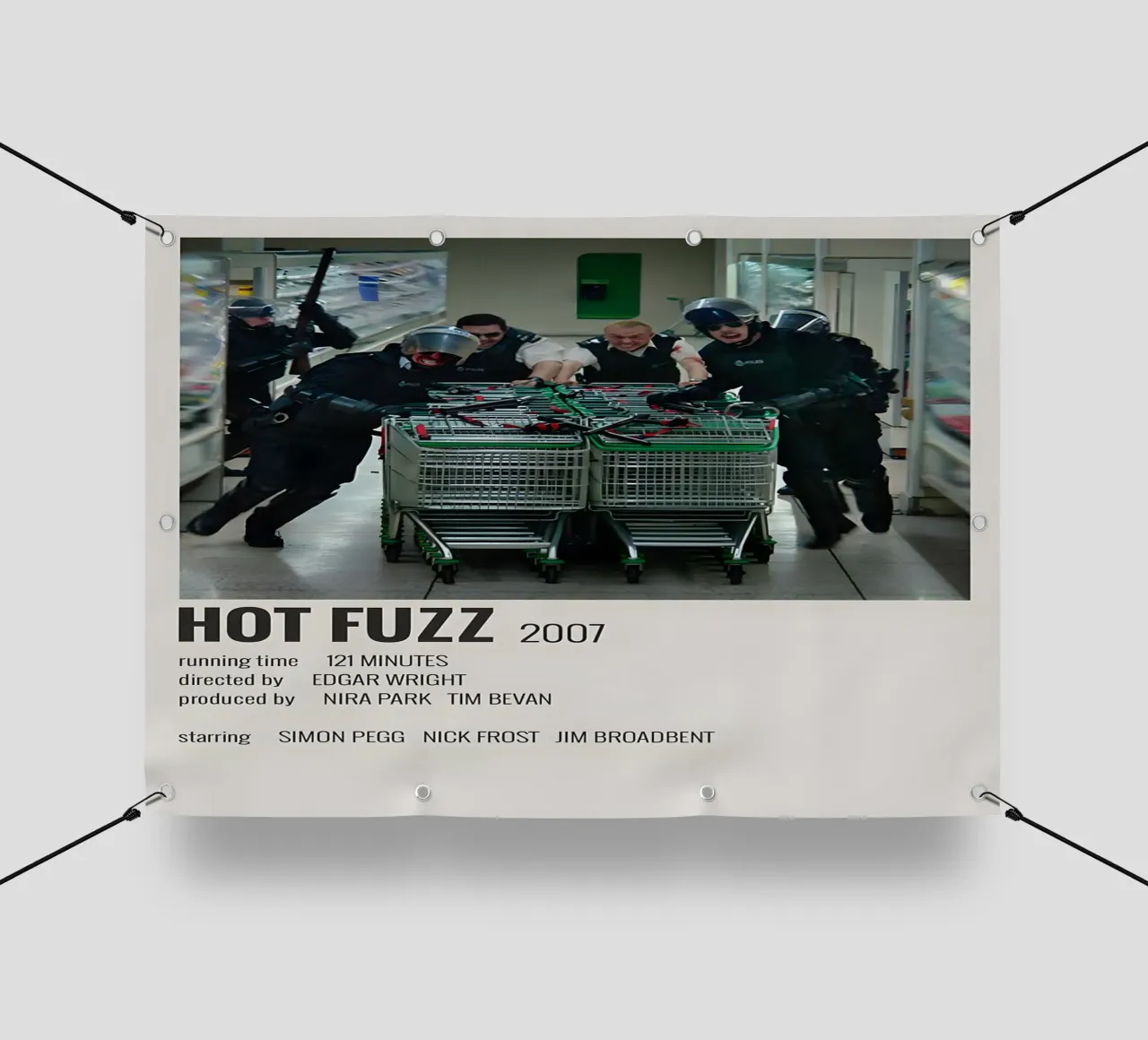 HOT FUZZ 2007 telo in pvc da MVFminimalist