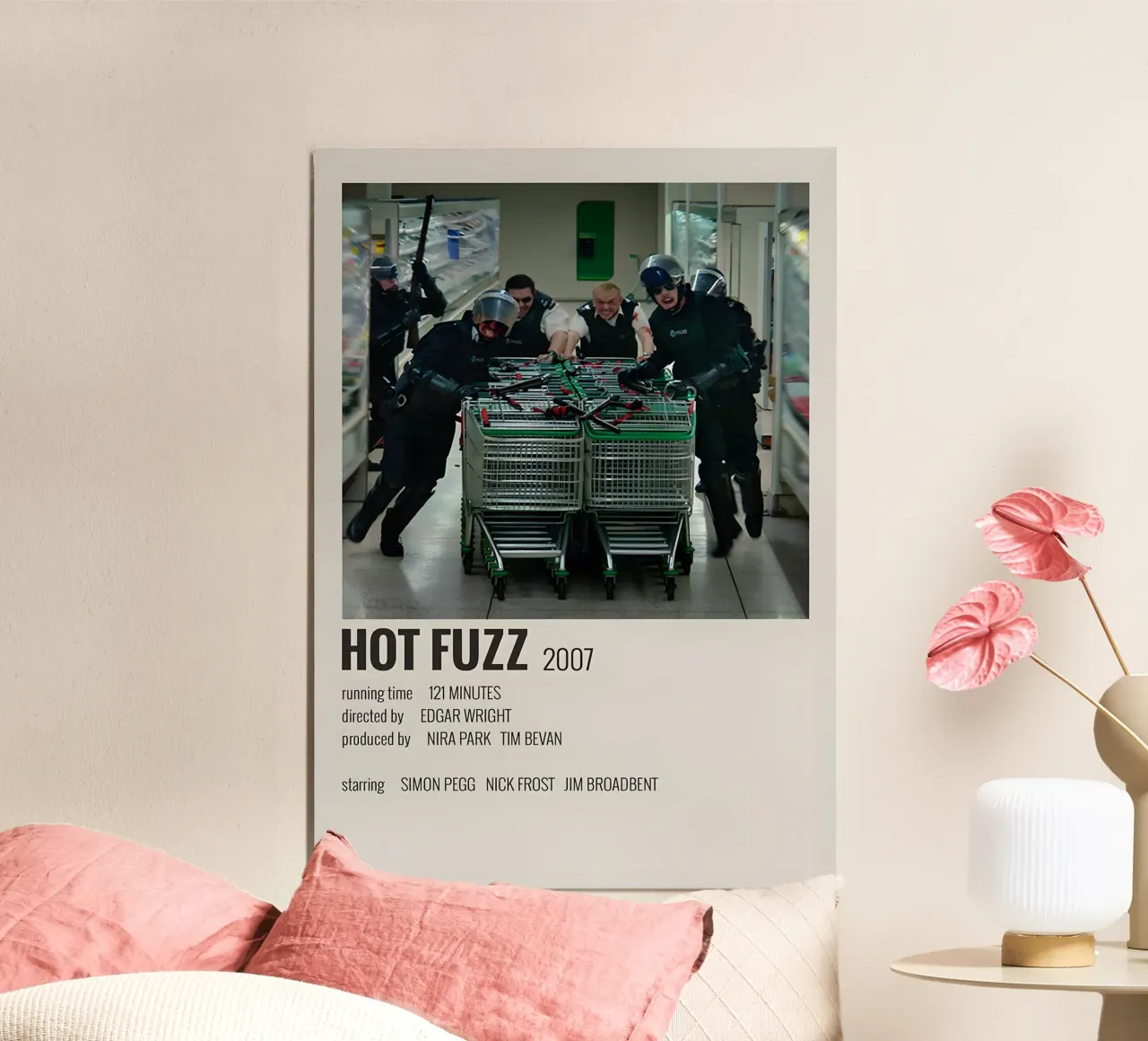HOT FUZZ 2007 alluminio dibond da MVFminimalist