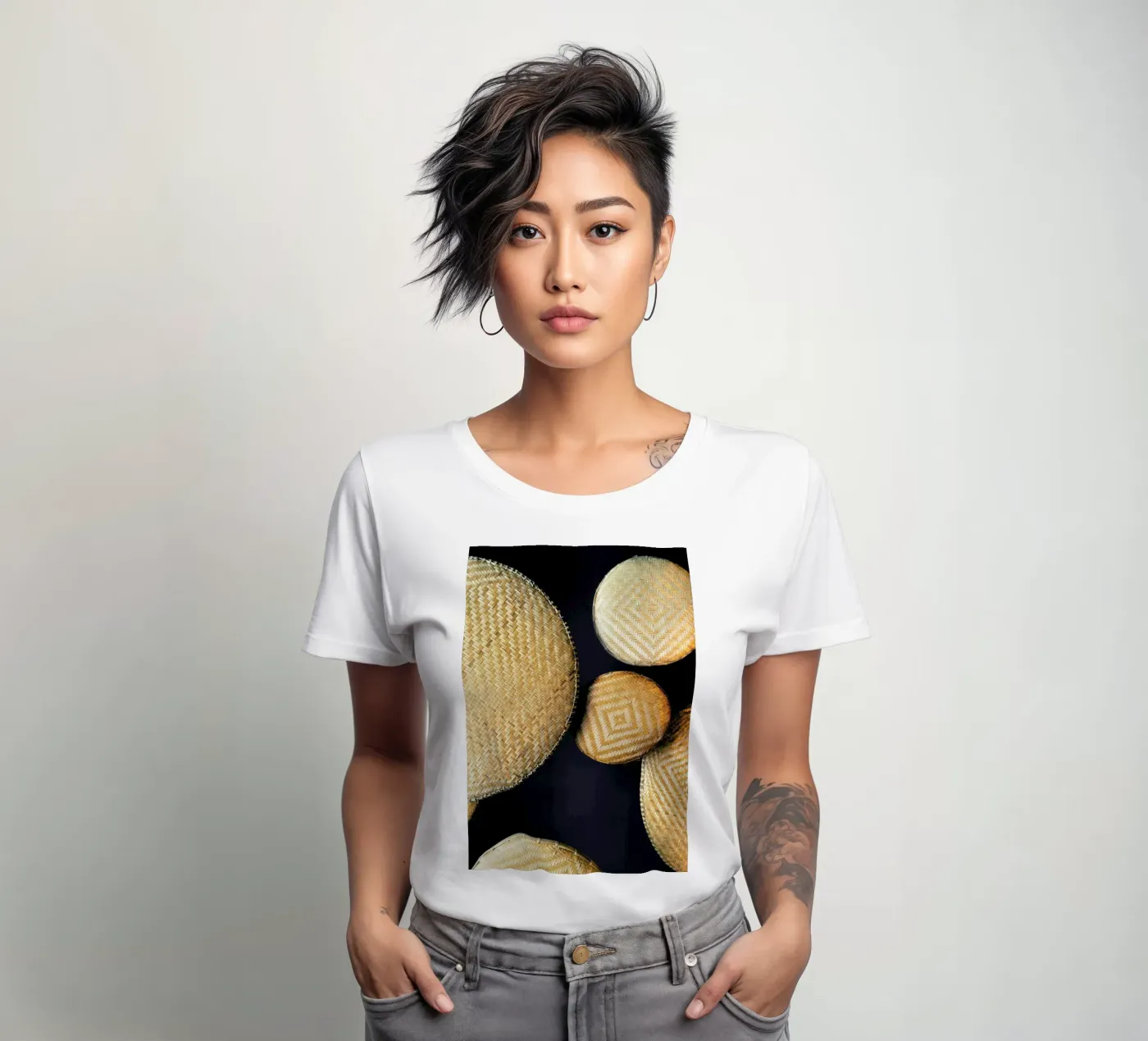 Complementary Structures dames t-shirt getailleerd van Sebastian Hilgetag
