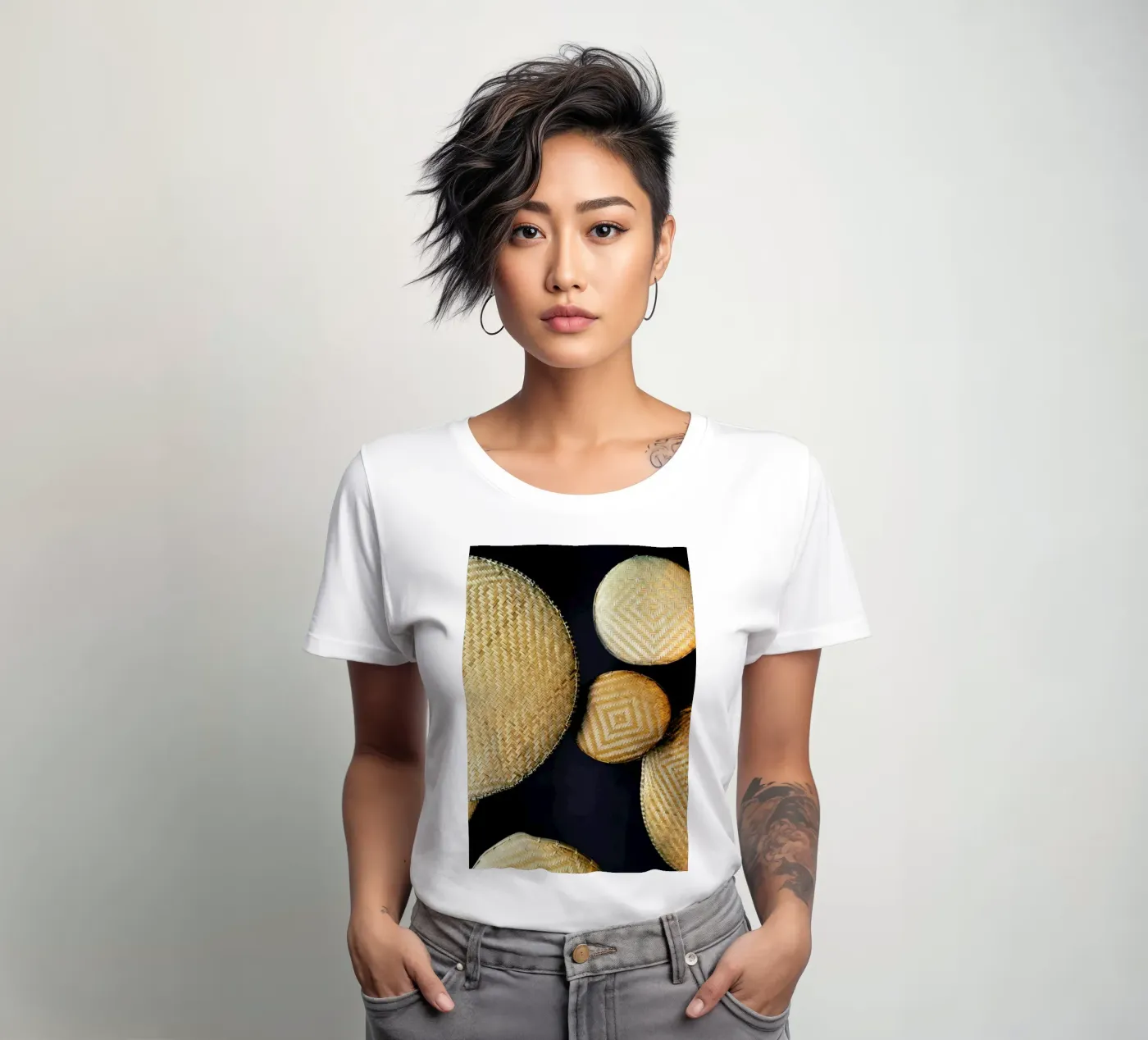 Complementary Structures dames t-shirt getailleerd van Sebastian Hilgetag