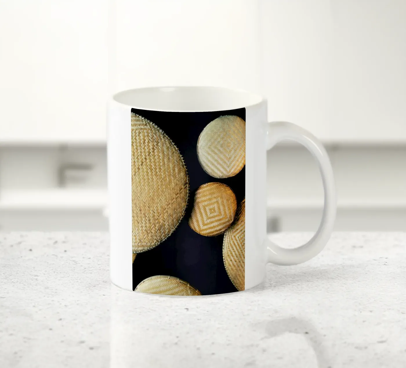 Complementary Structures ceramic mug by Sebastian Hilgetag