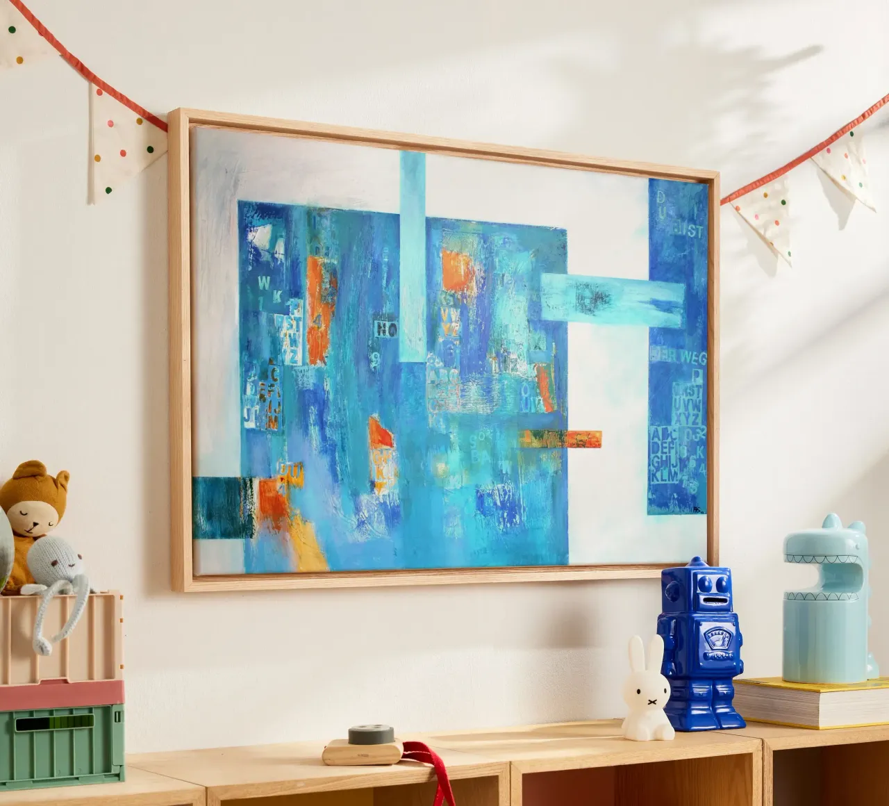 Du bist der Weg canvas met Baklijst van Anita Gewald