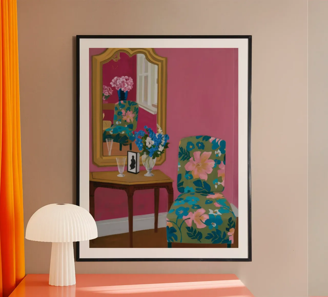 Sedia Chintz Reflection carta hahnemühle da Tiga Bersama