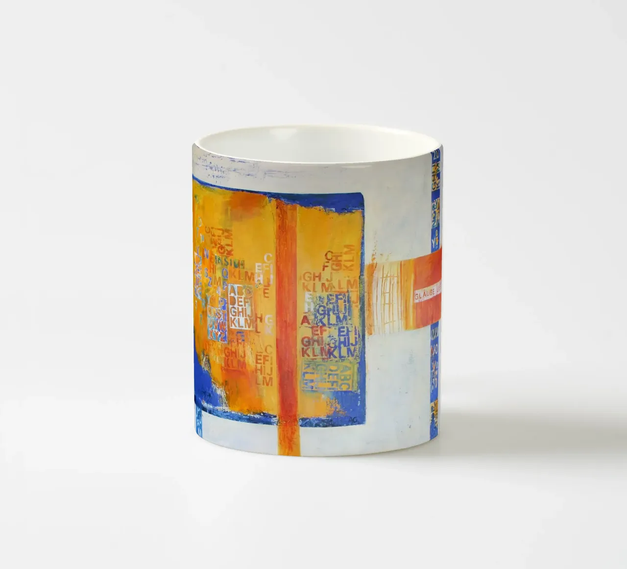 Glaube, Liebe, Hoffnung Keramik Tasse von Anita Gewald
