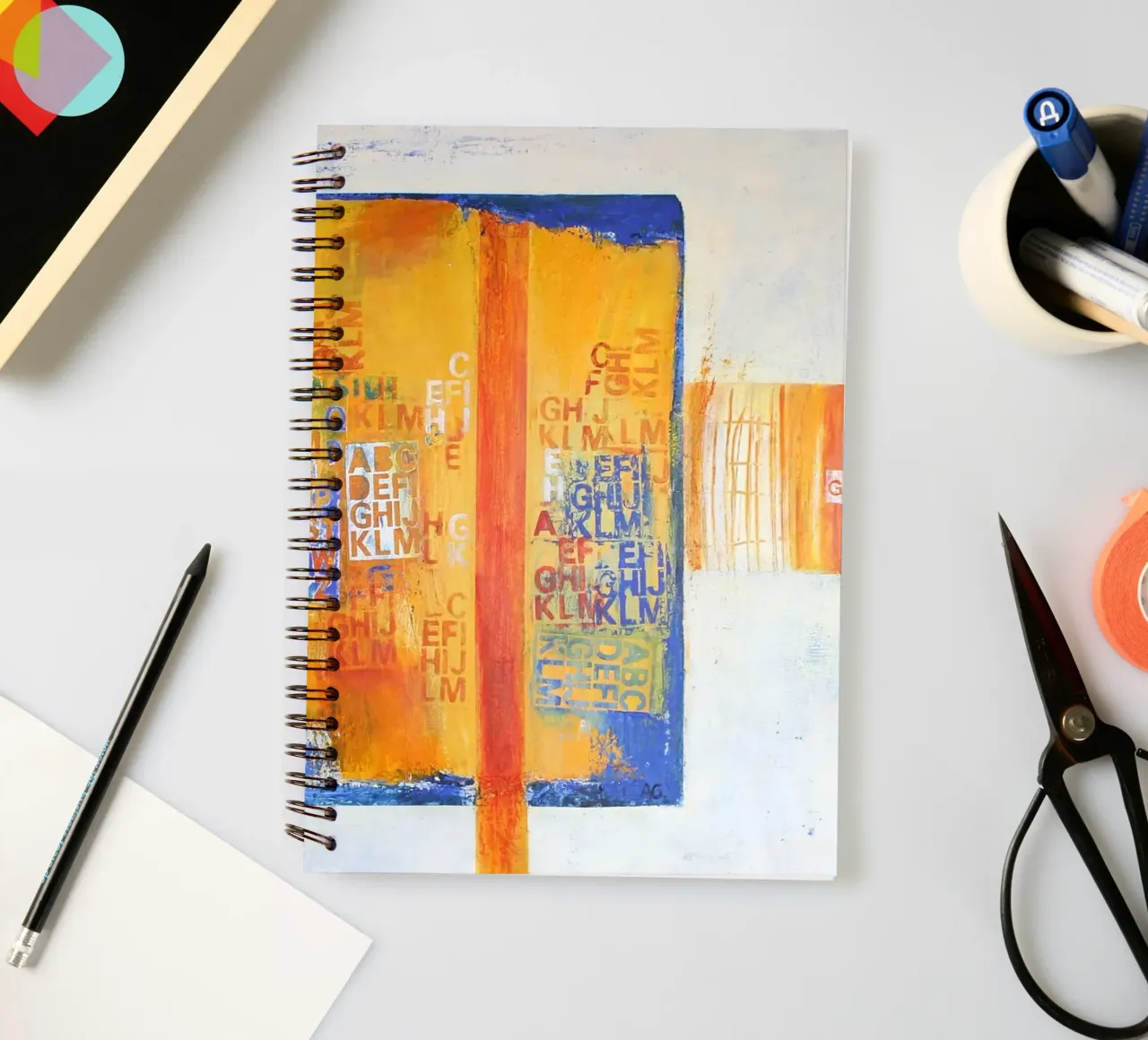 Glaube, Liebe, Hoffnung spiral notebook by Anita Gewald