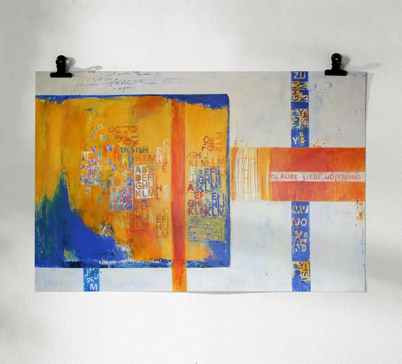 Glaube, Liebe, Hoffnung carta hahnemühle da Anita Gewald