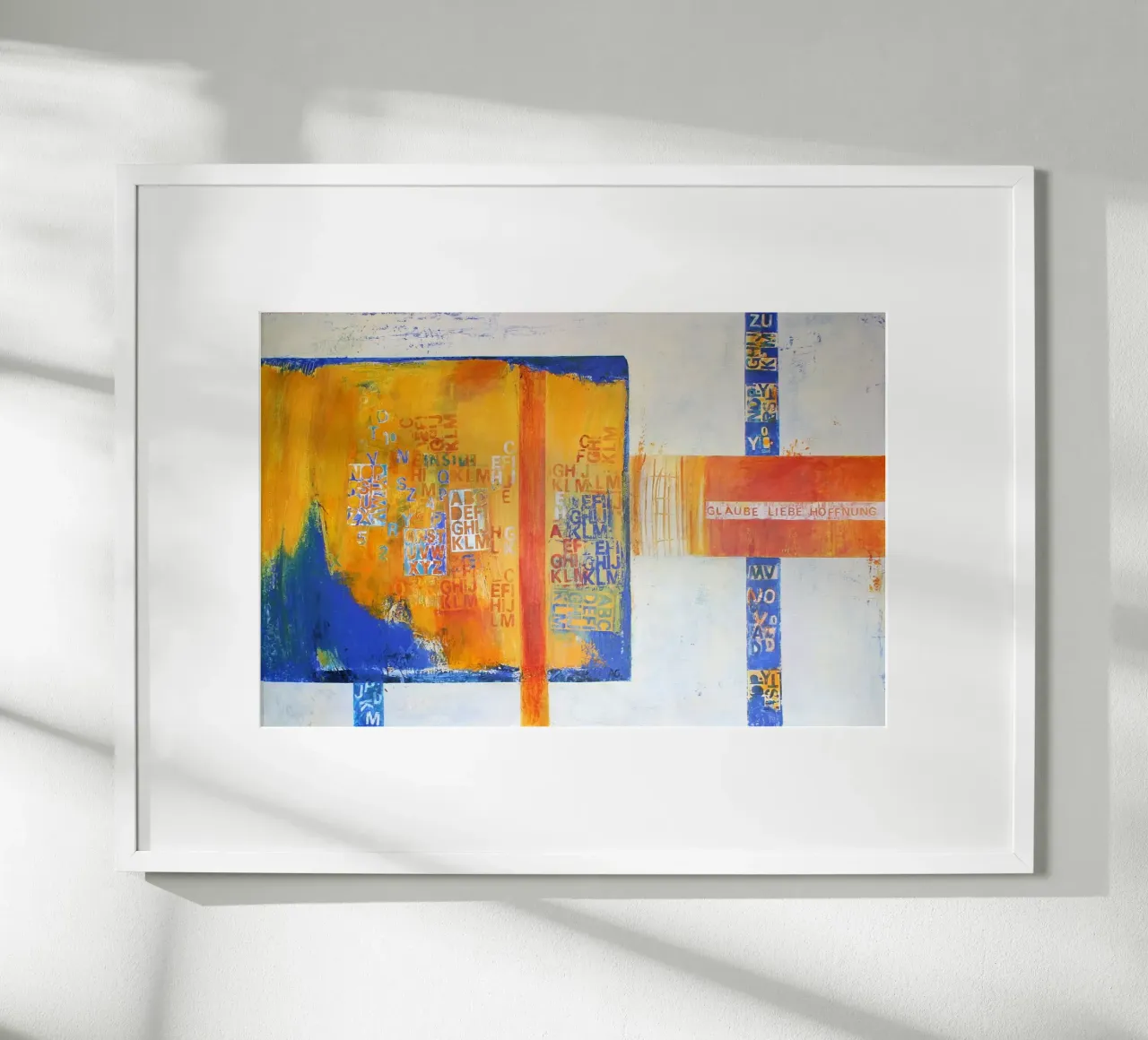 Glaube, Liebe, Hoffnung carta hahnemühle da Anita Gewald