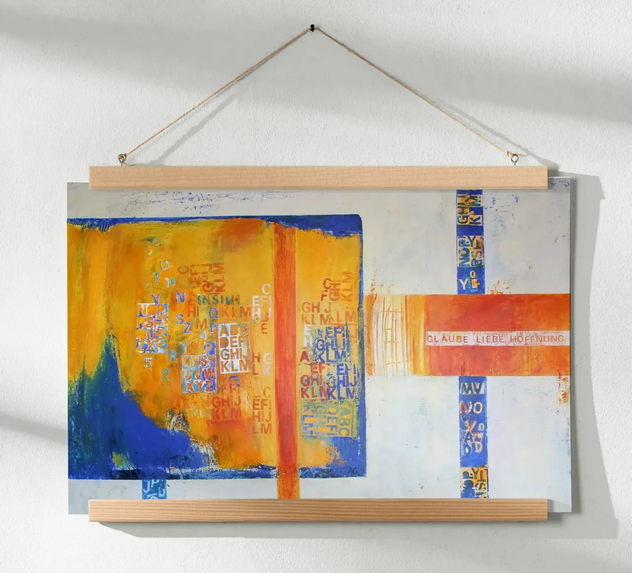 Glaube, Liebe, Hoffnung carta hahnemühle da Anita Gewald