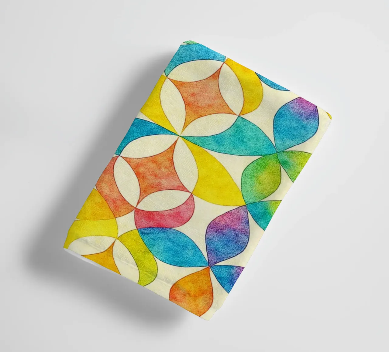 abstract geometric line art towel by arkhanz