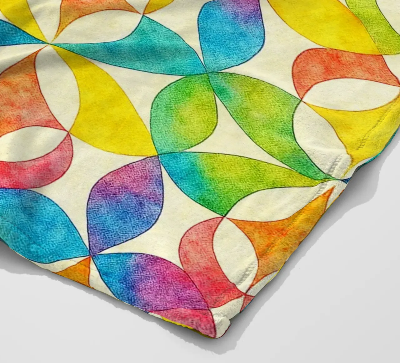 abstracte geometrische lijnkunst fleecedeken van arkhanz