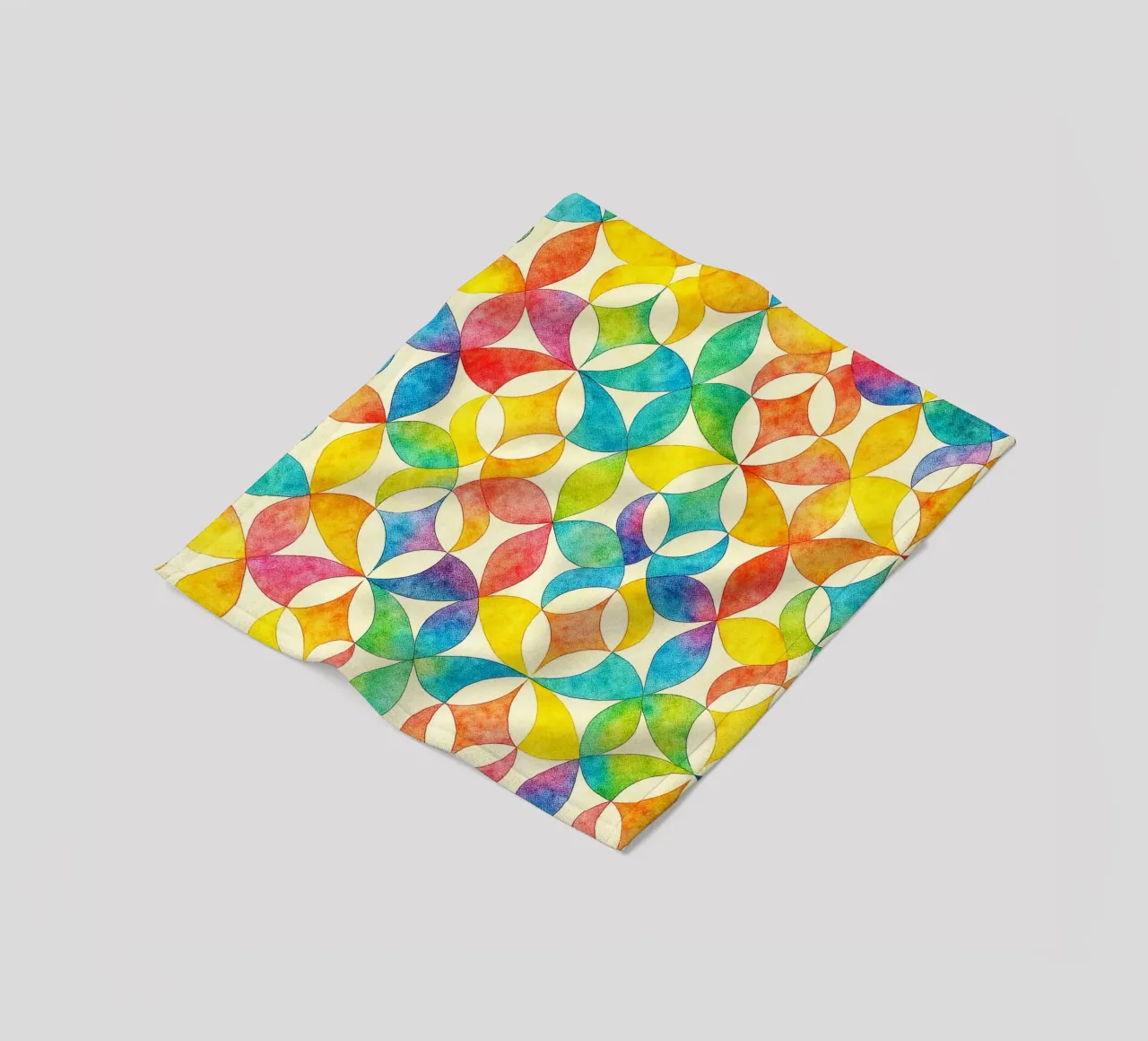abstracte geometrische lijnkunst fleecedeken van arkhanz