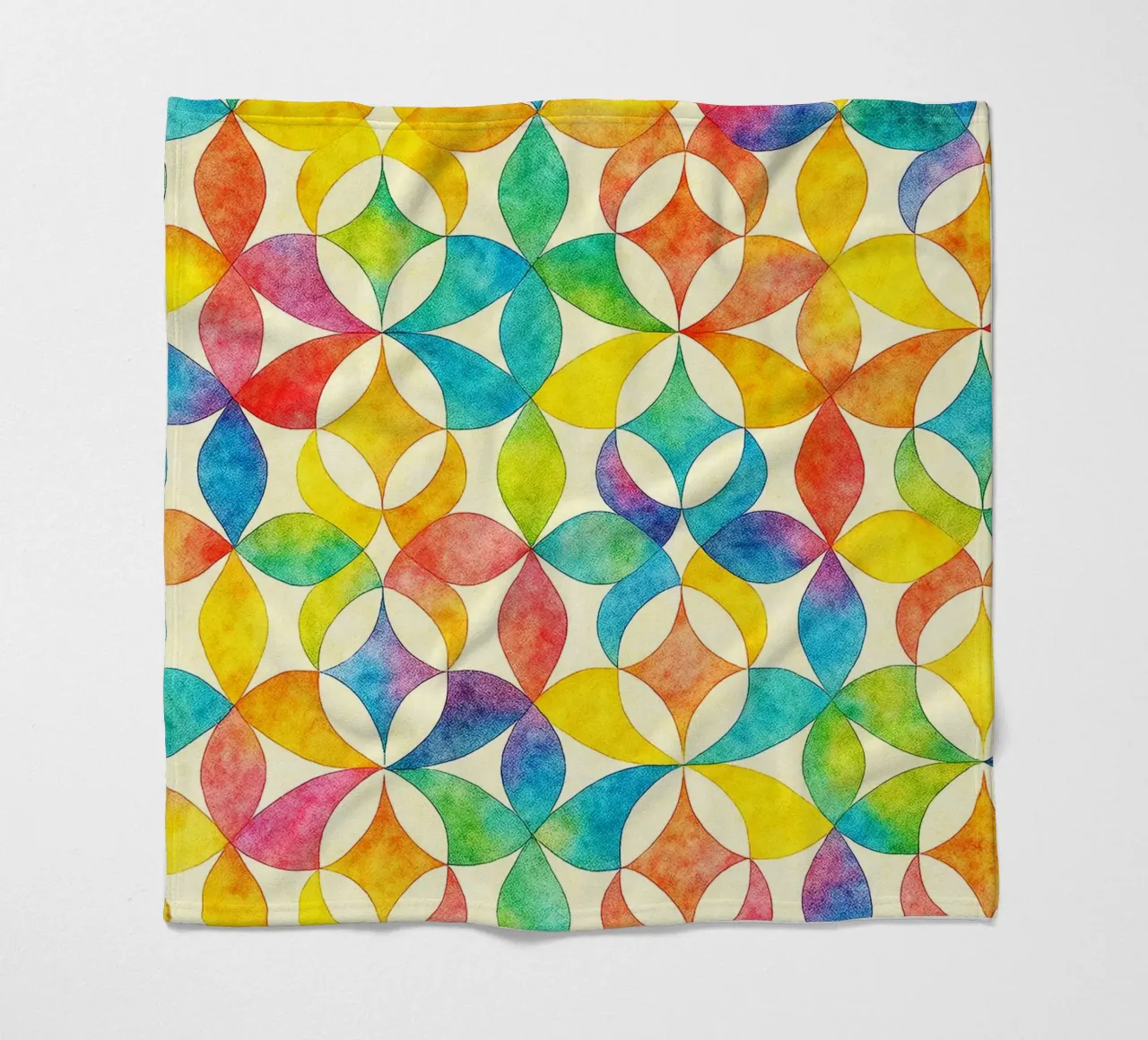 abstracte geometrische lijnkunst fleecedeken van arkhanz
