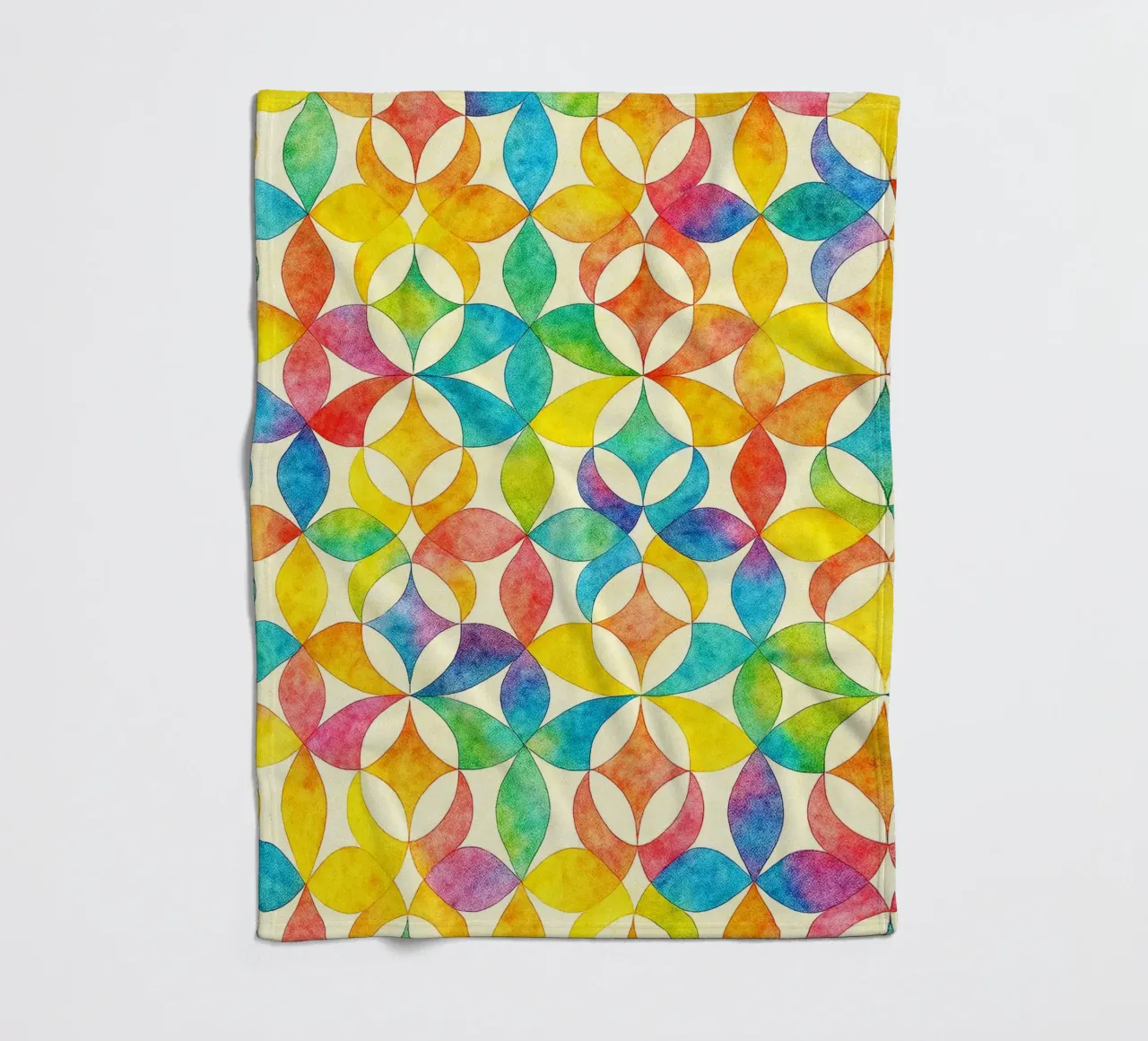 abstracte geometrische lijnkunst fleecedeken van arkhanz