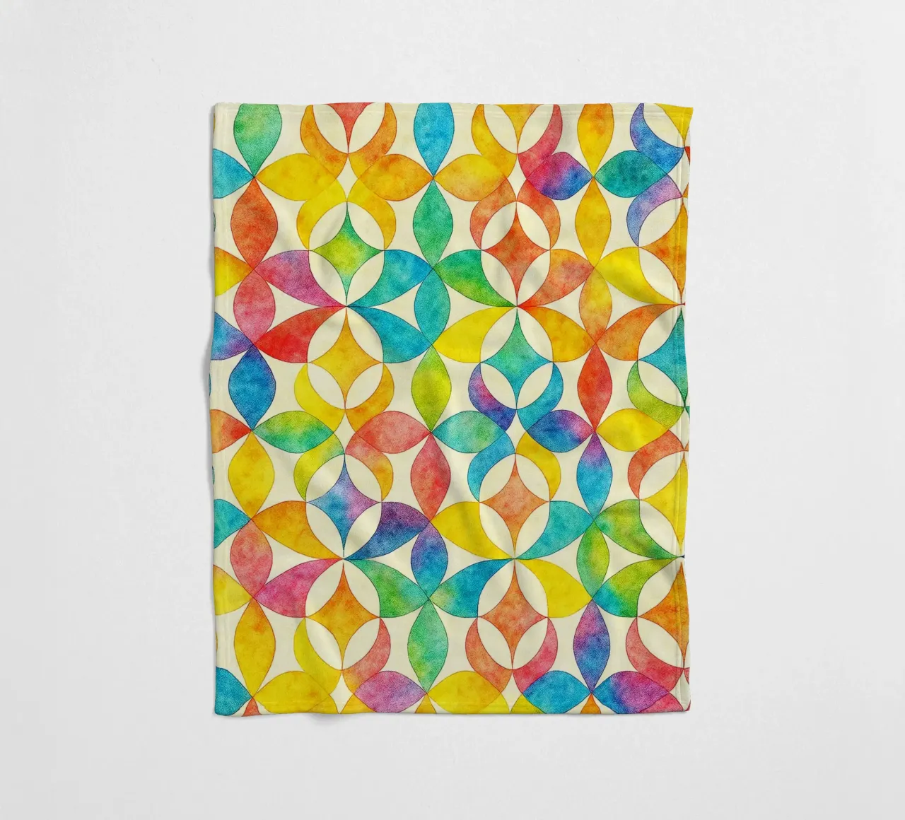 abstracte geometrische lijnkunst fleecedeken van arkhanz