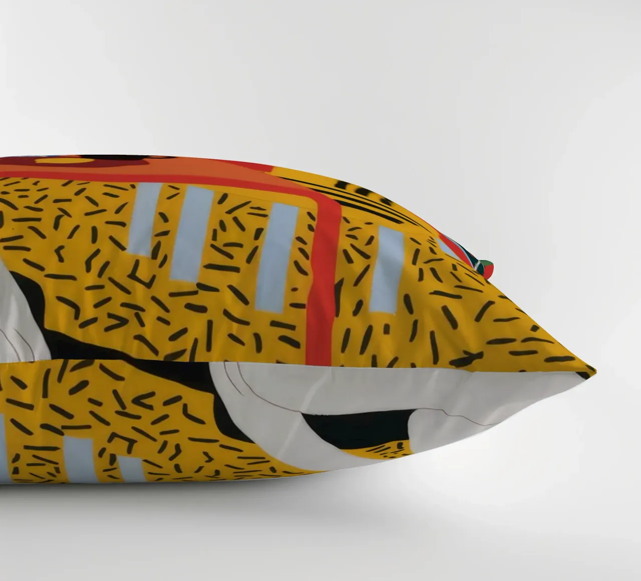 Leopard Print Contemplation decorative cushion by Tiga Bersama