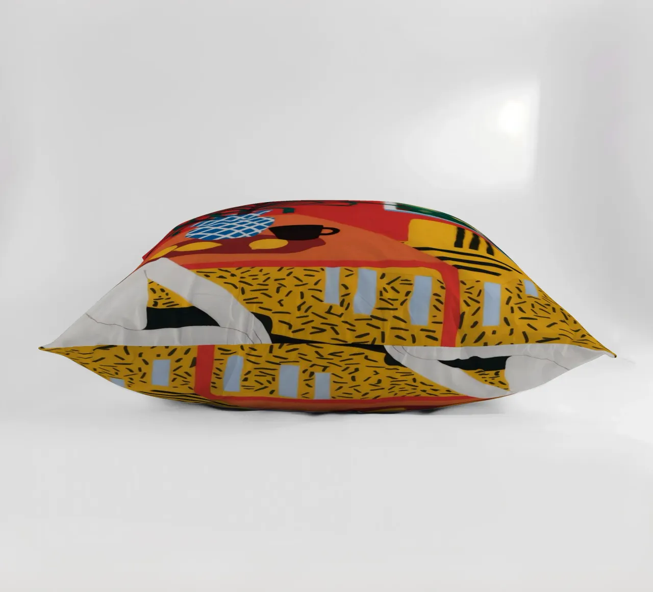 Leopard Print Contemplation decorative cushion by Tiga Bersama