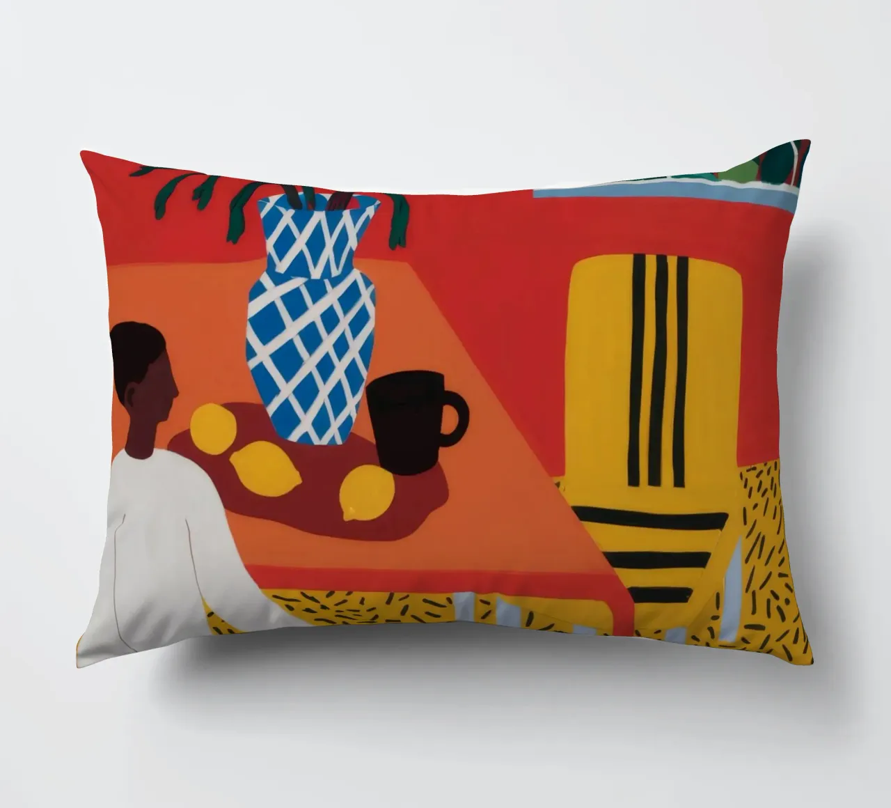 Leopardenmuster Kontemplation Kissen von Tiga Bersama