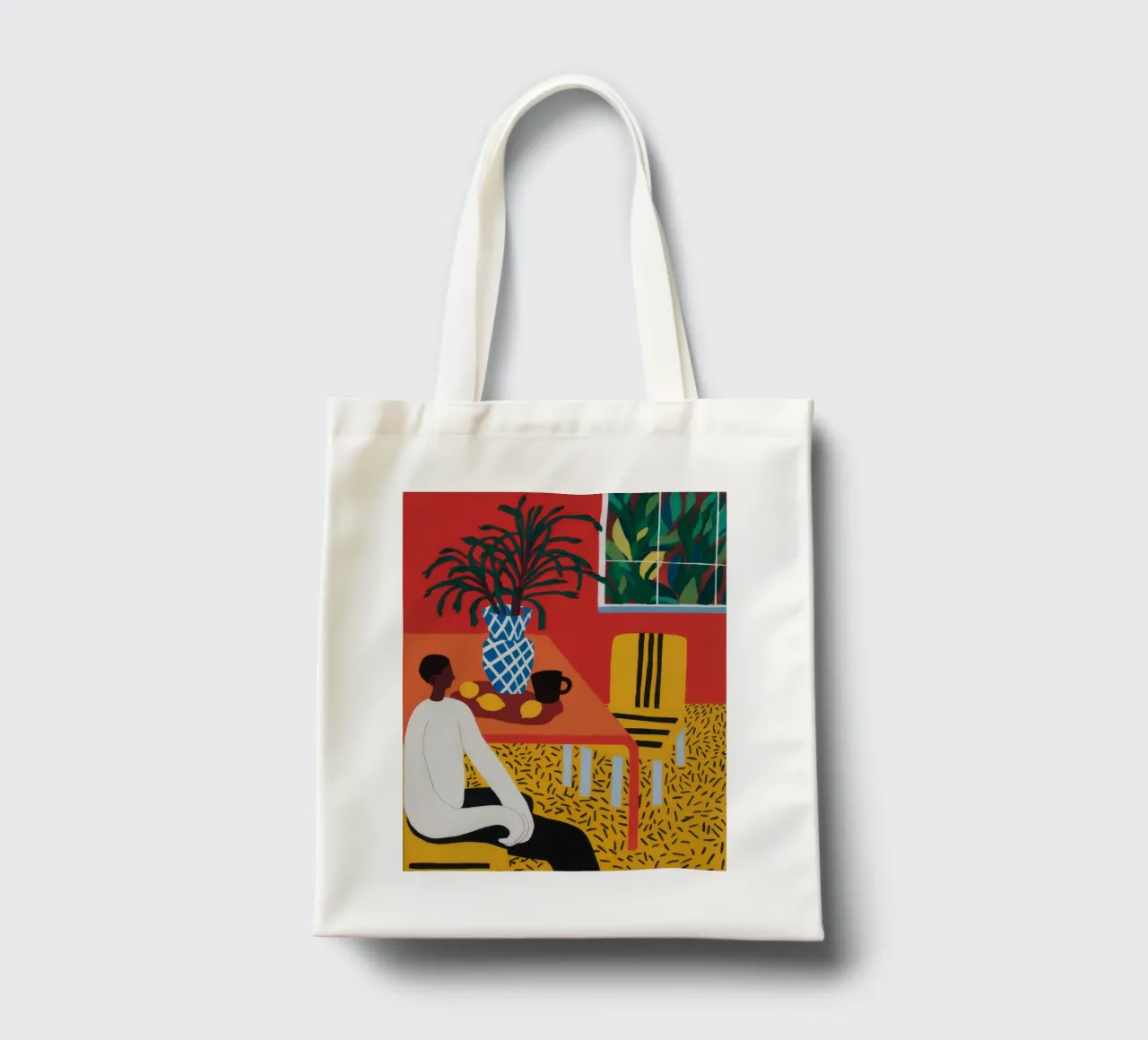 Leopard Print Contemplation tote bag by Tiga Bersama