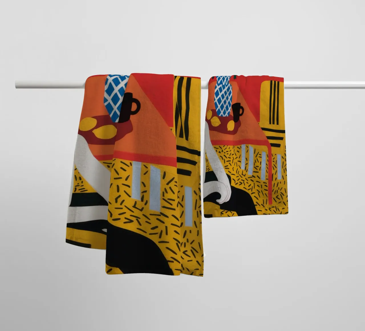 Leopard Print Contemplation towel by Tiga Bersama