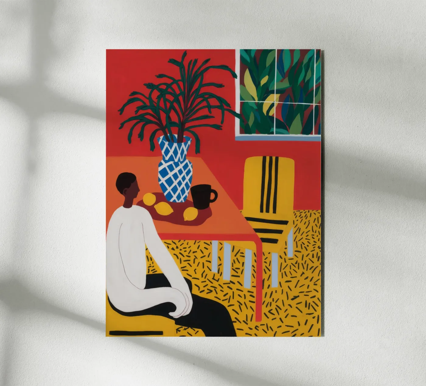 Leopard Print Contemplation forex plate by Tiga Bersama