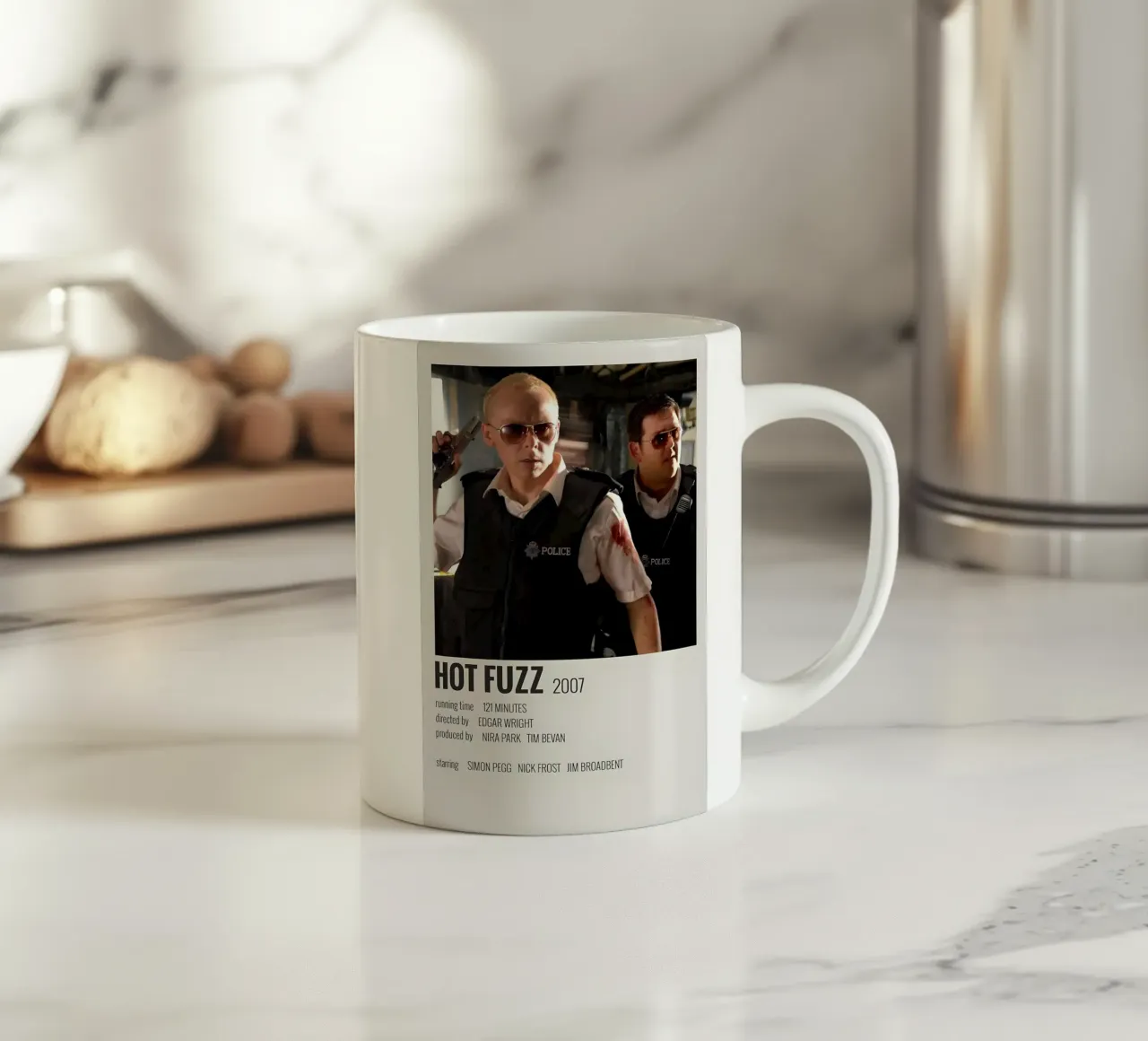 HOT FUZZ 2007 tazza in ceramica da MVFminimalist