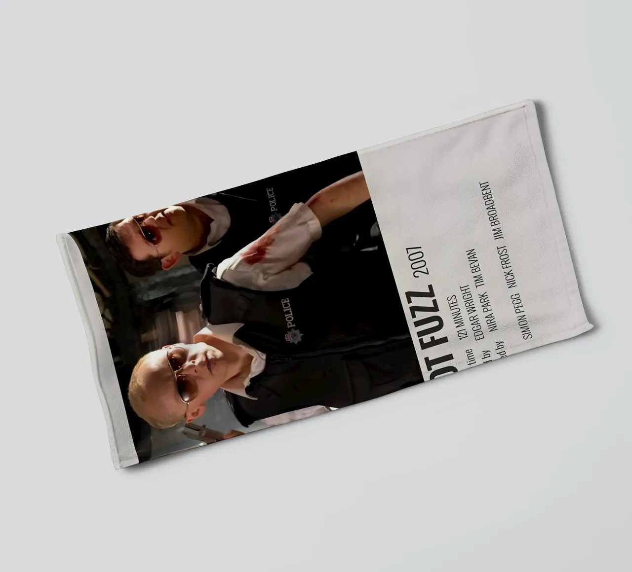 HOT FUZZ 2007 asciugamano da bagno da MVFminimalist
