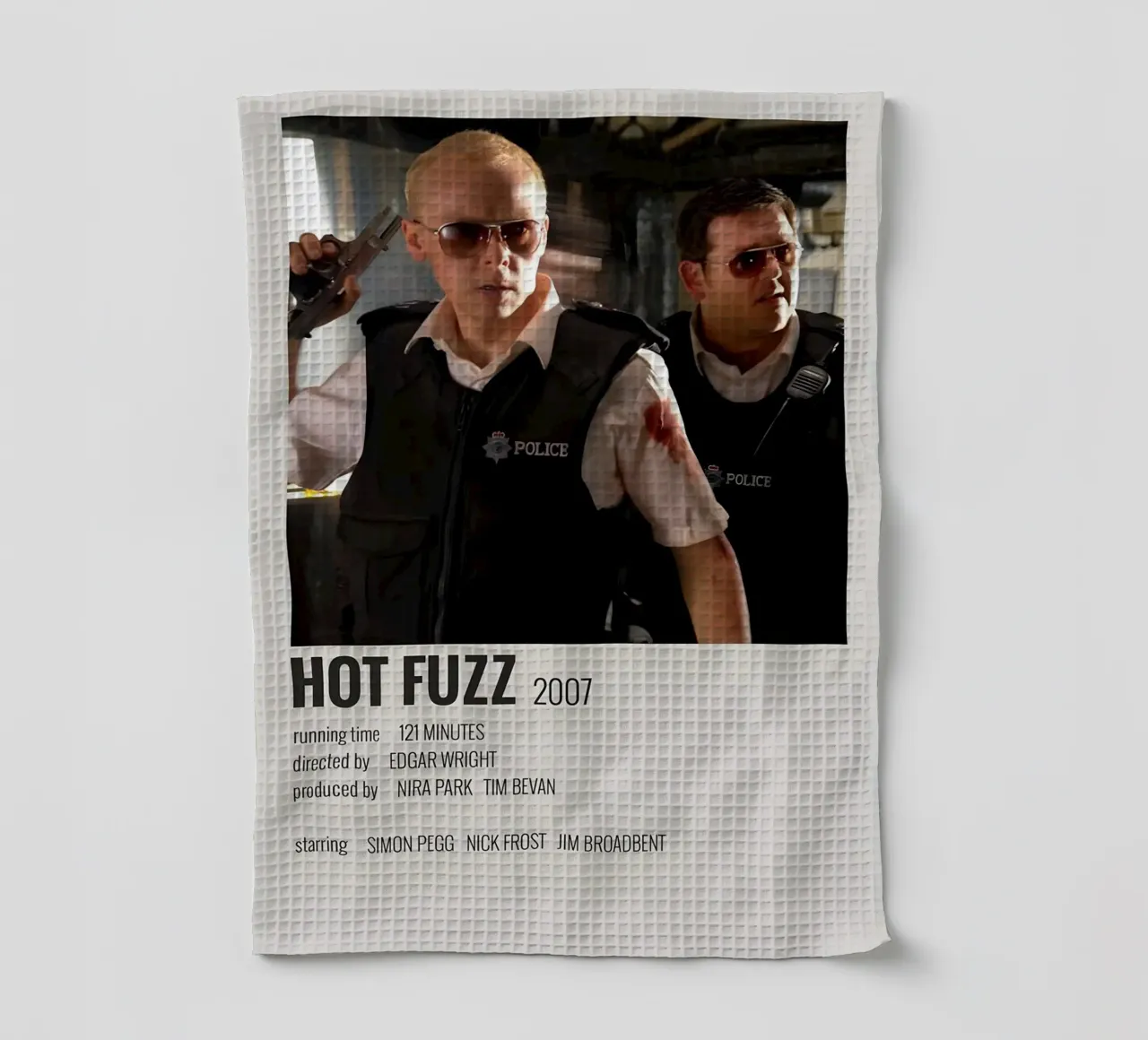 HOT FUZZ 2007 canovaccio da cucina da MVFminimalist