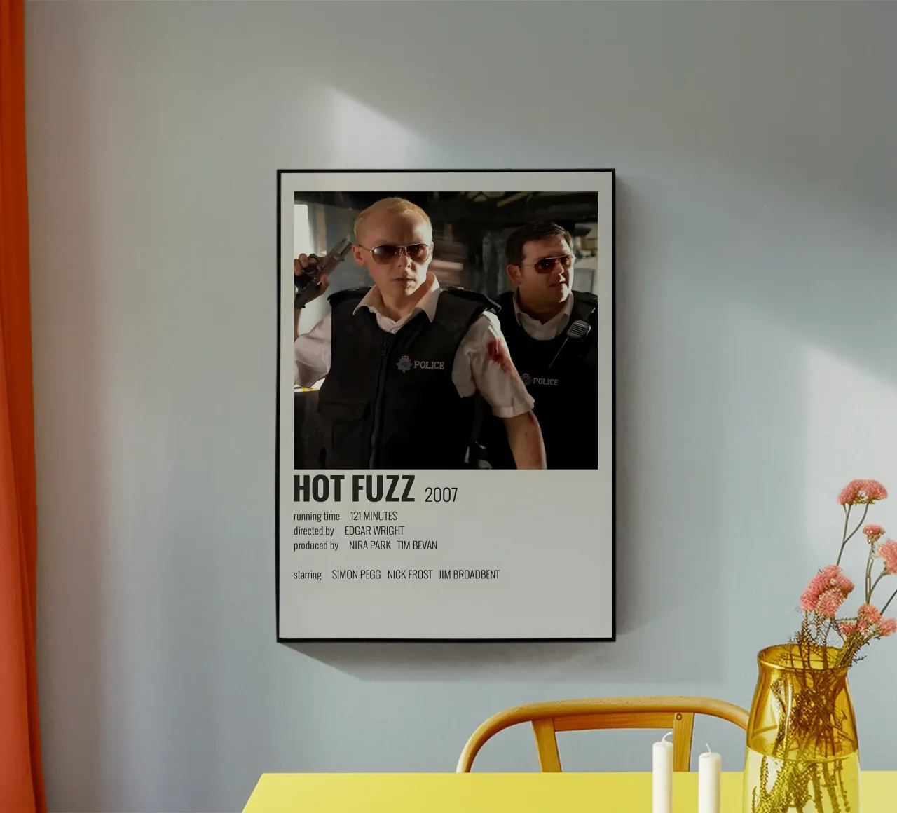 HOT FUZZ 2007 plexiglass da MVFminimalist