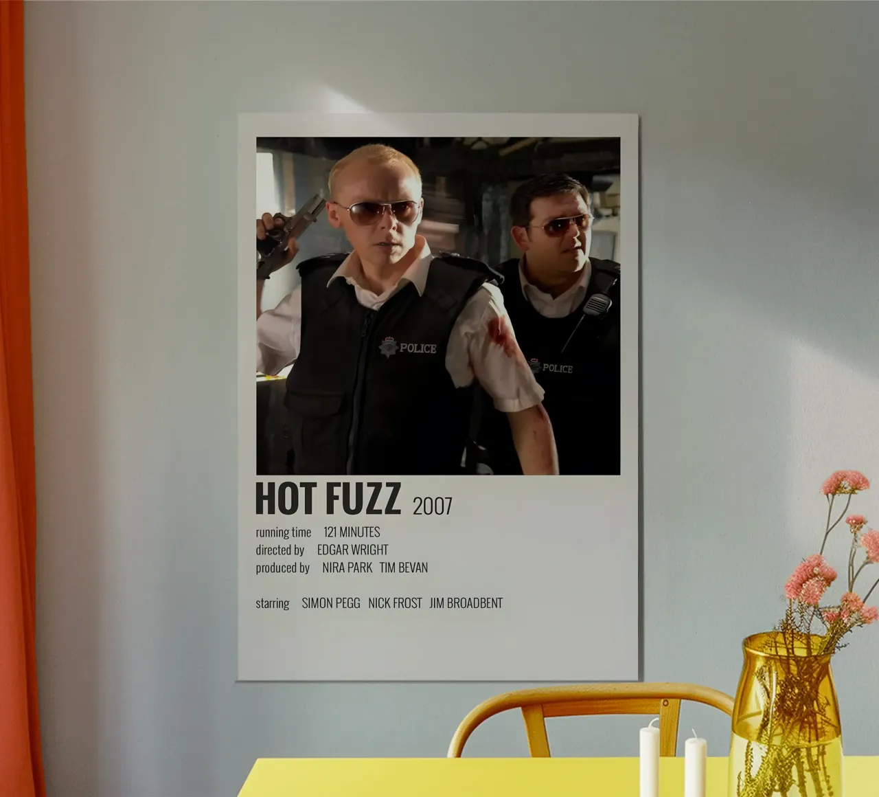 HOT FUZZ 2007 carta hahnemühle da MVFminimalist