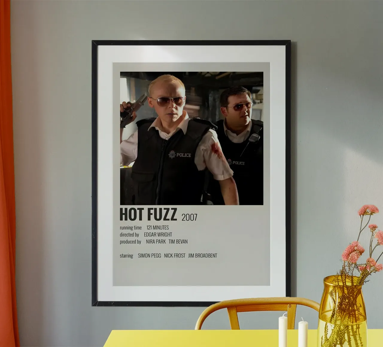 HOT FUZZ 2007 carta hahnemühle da MVFminimalist
