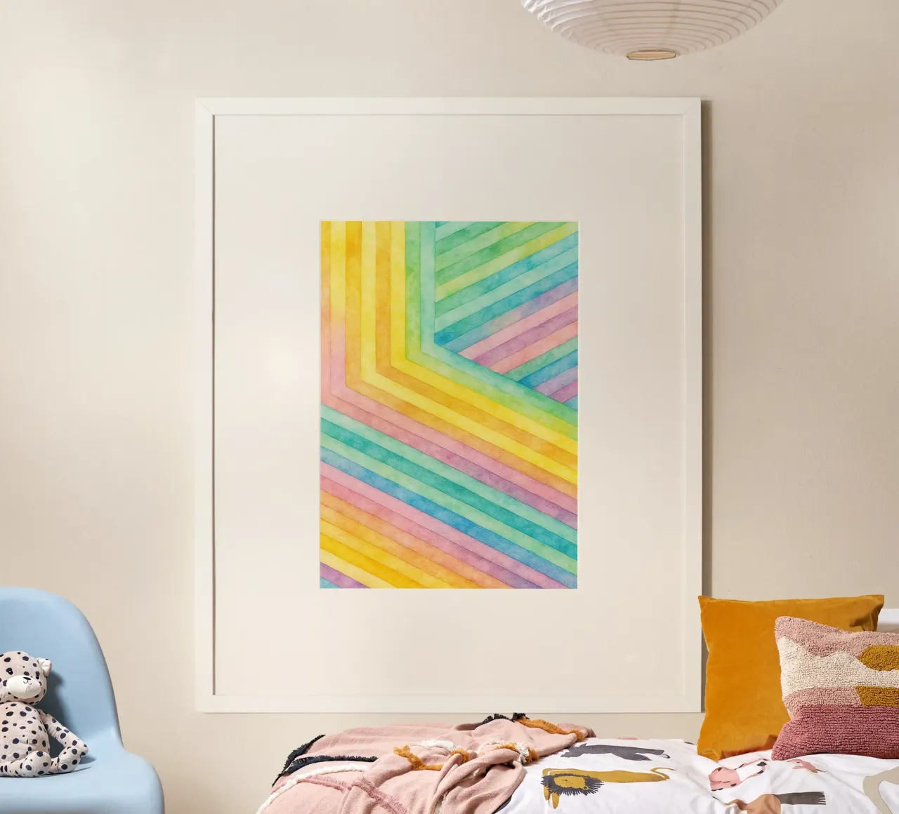 linea geometrica astratta poster da arkhanz