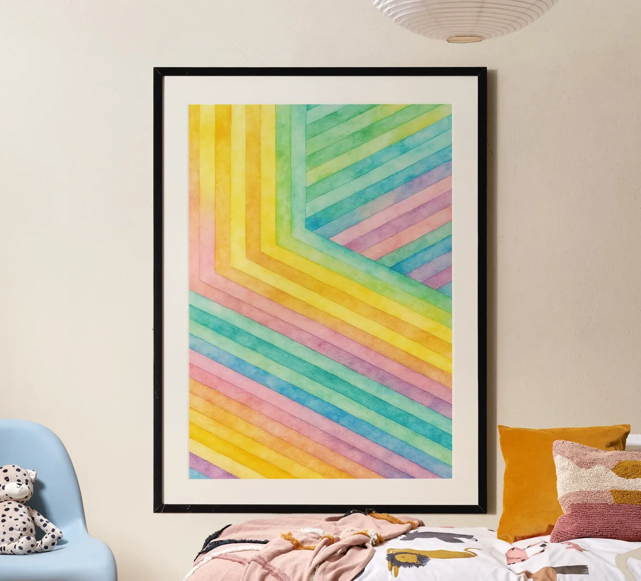 linea geometrica astratta poster da arkhanz