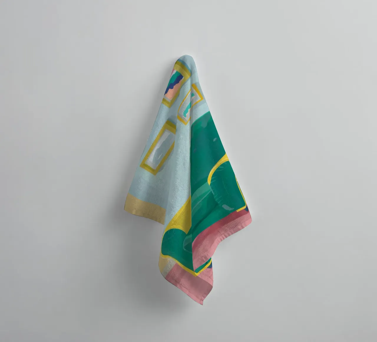 Green Armchair Solitude towel by Tiga Bersama