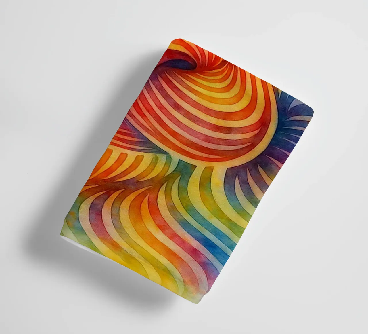 abstract geometric lion face line towel by arkhanz