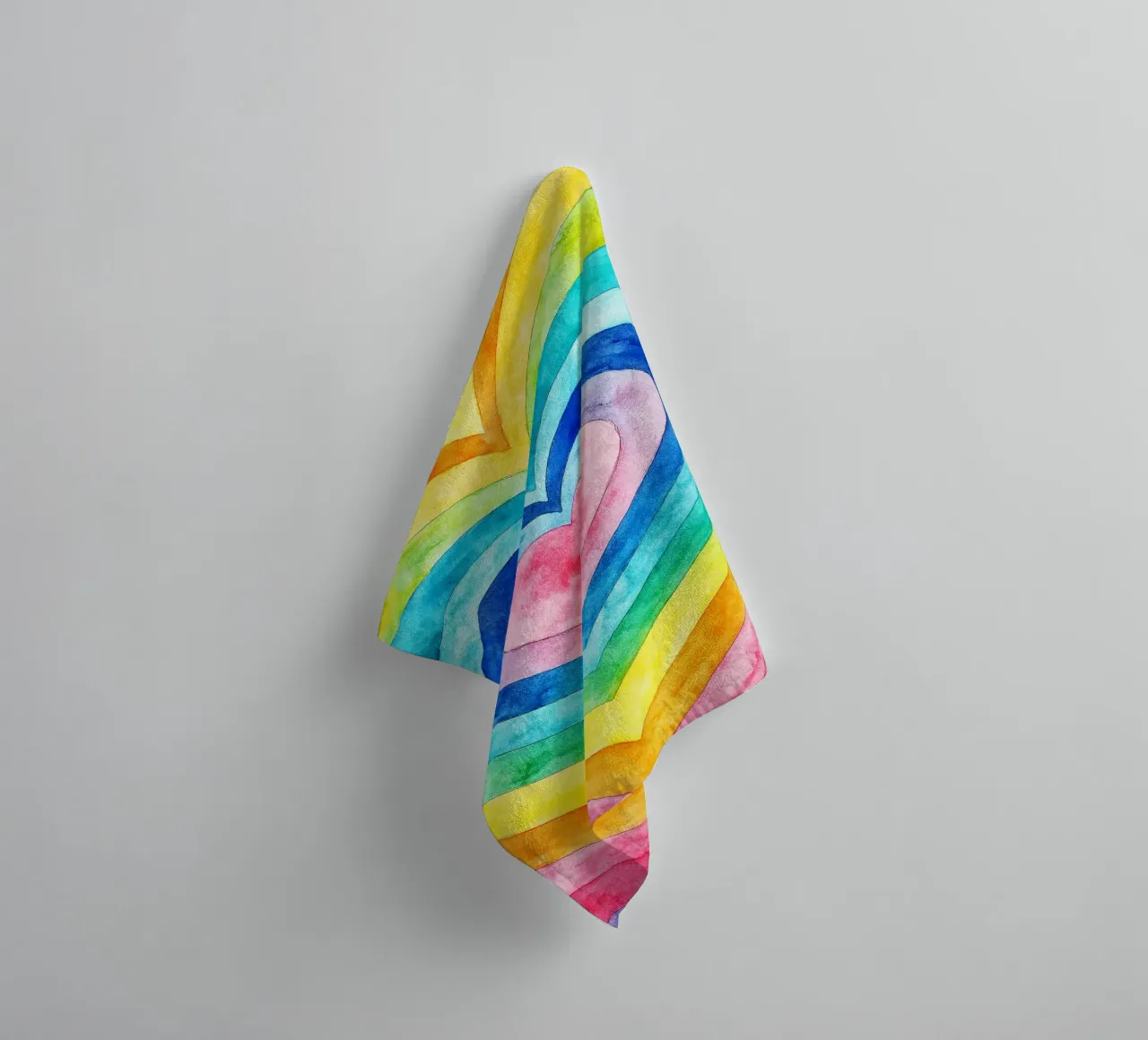ligne géométrique abstraite de l'amour serviette de bain de arkhanz