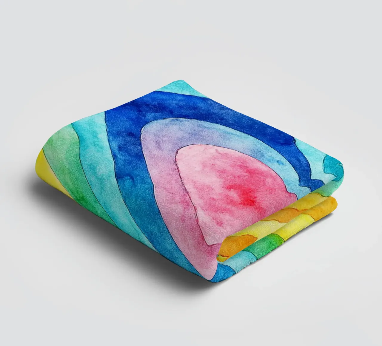 ligne géométrique abstraite de l'amour serviette de bain de arkhanz