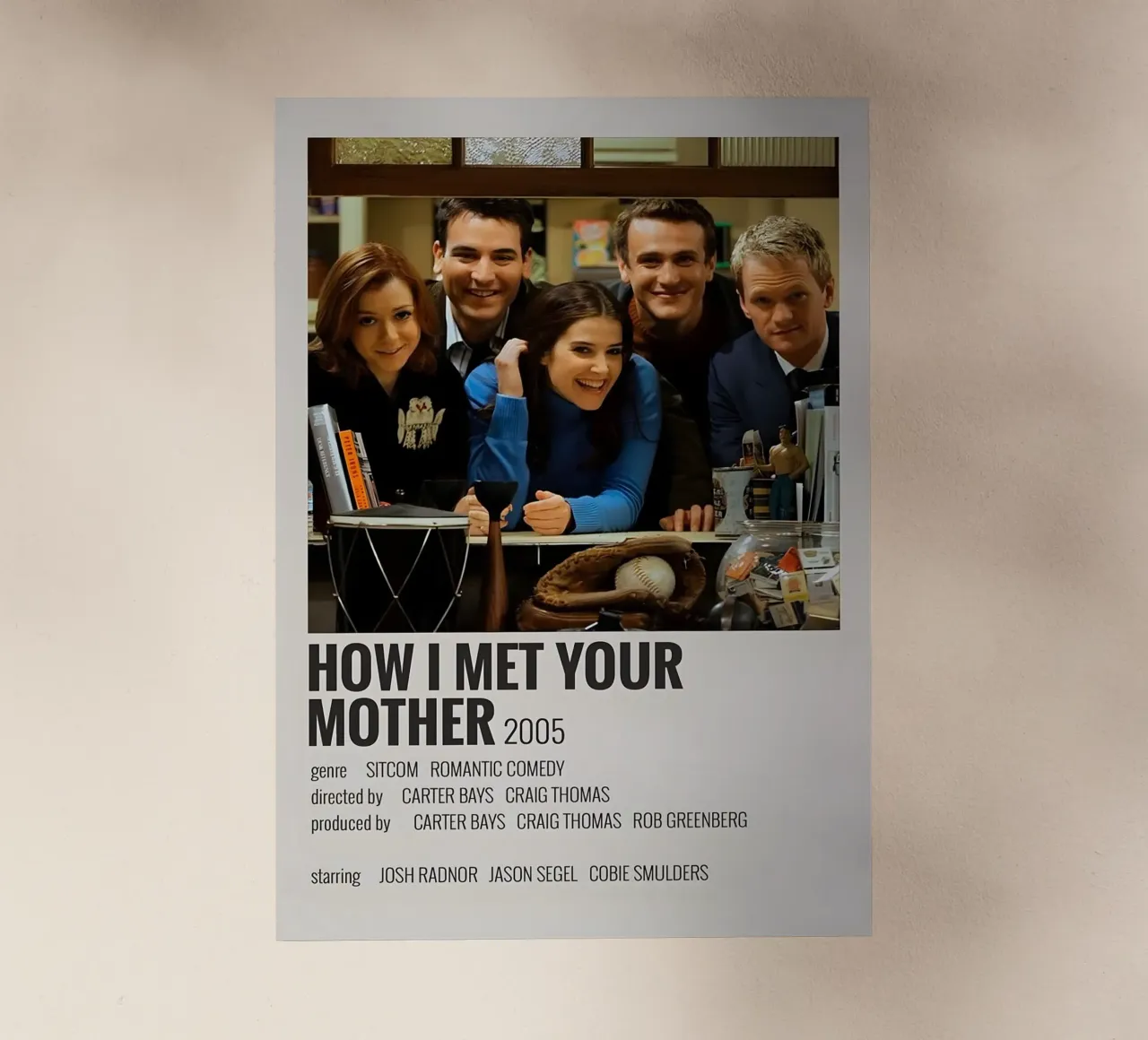 HOW I MET YOUR MOTHER 2005 pellicola backlit da MVFminimalist