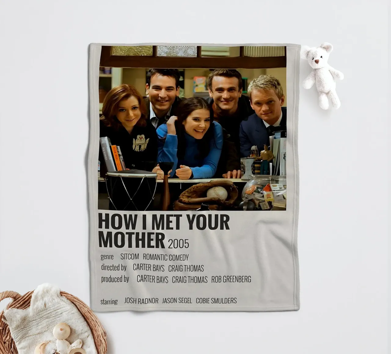 HOW I MET YOUR MOTHER 2005 coperta in pile da MVFminimalist
