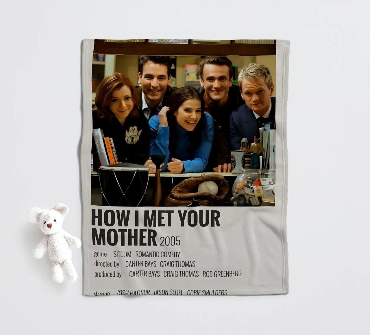 HOW I MET YOUR MOTHER 2005 coperta in pile da MVFminimalist