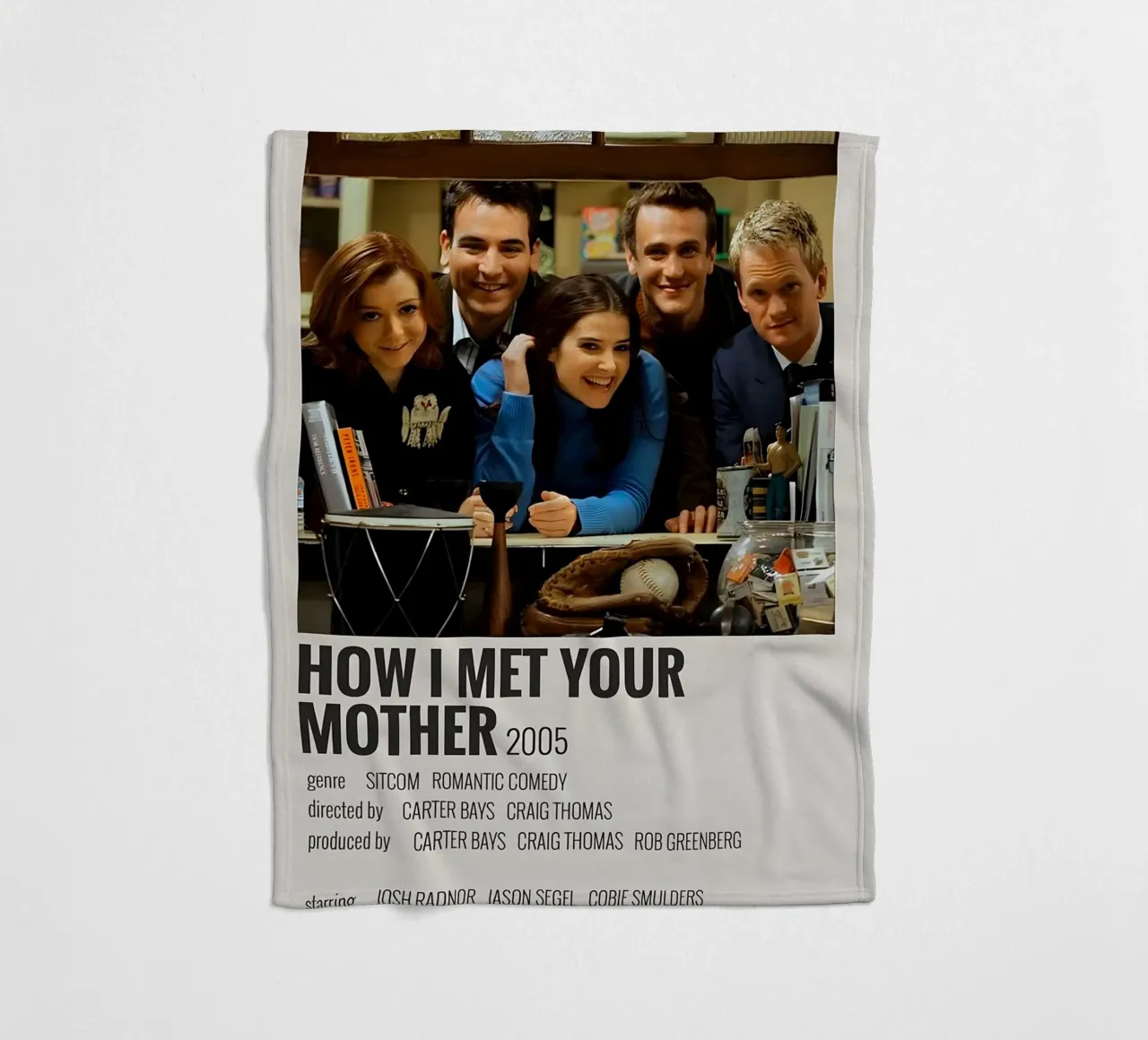 HOW I MET YOUR MOTHER 2005 coperta in pile da MVFminimalist
