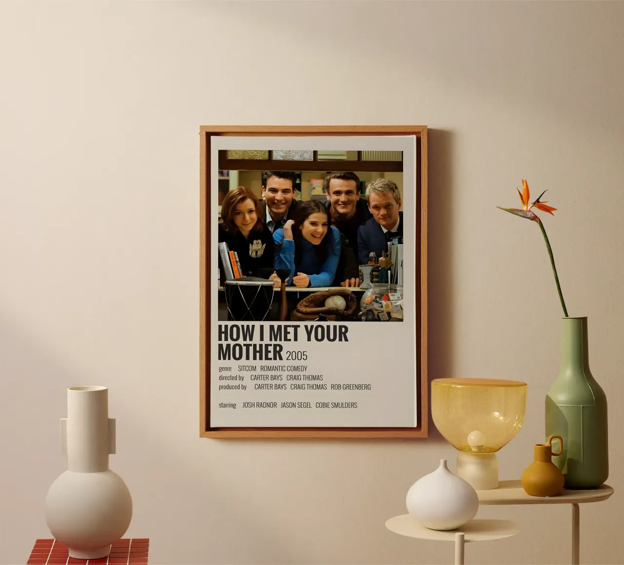 HOW I MET YOUR MOTHER 2005 tela con Cornice a cassetta da MVFminimalist