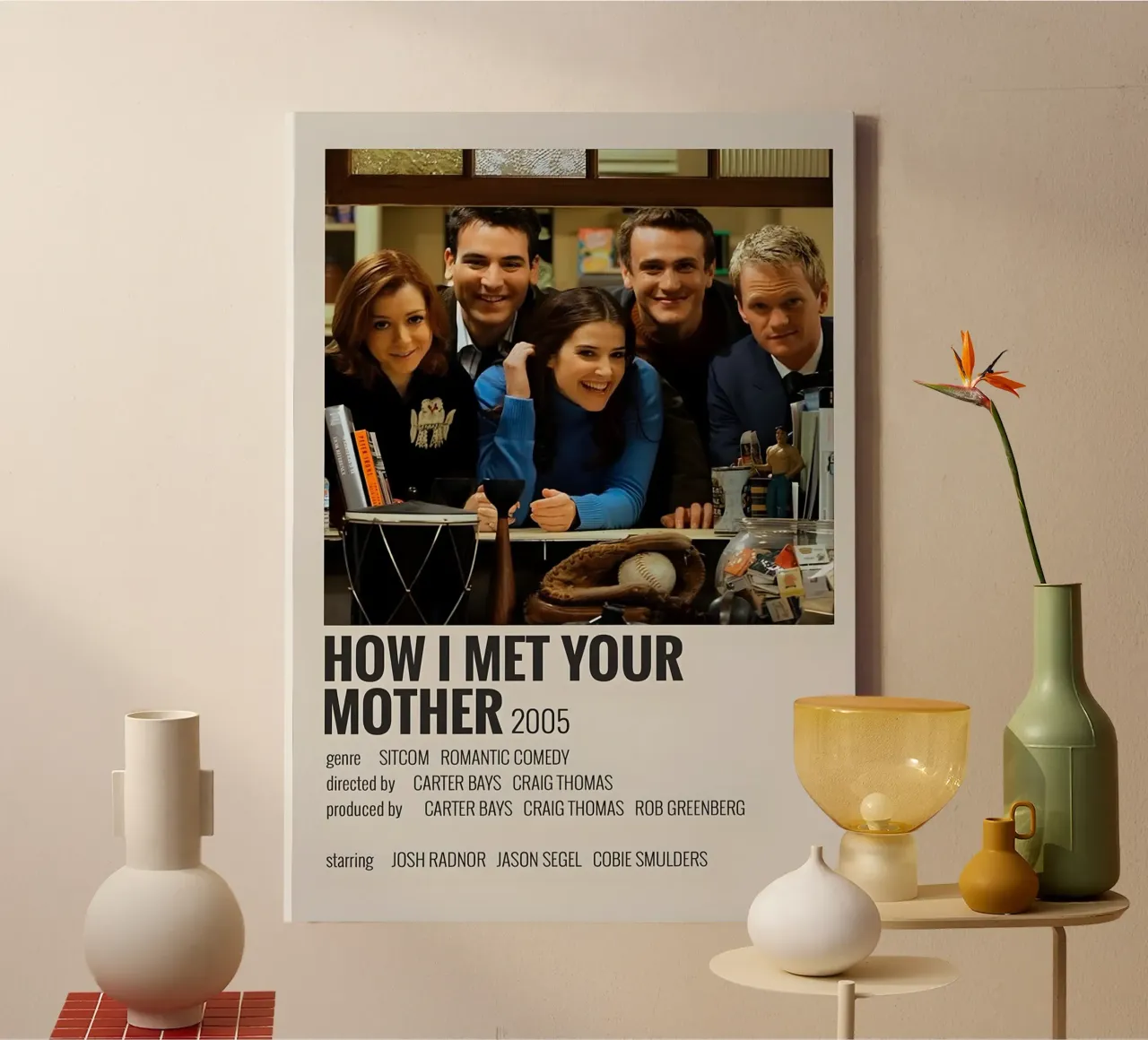 HOW I MET YOUR MOTHER 2005 tela con Cornice a cassetta da MVFminimalist