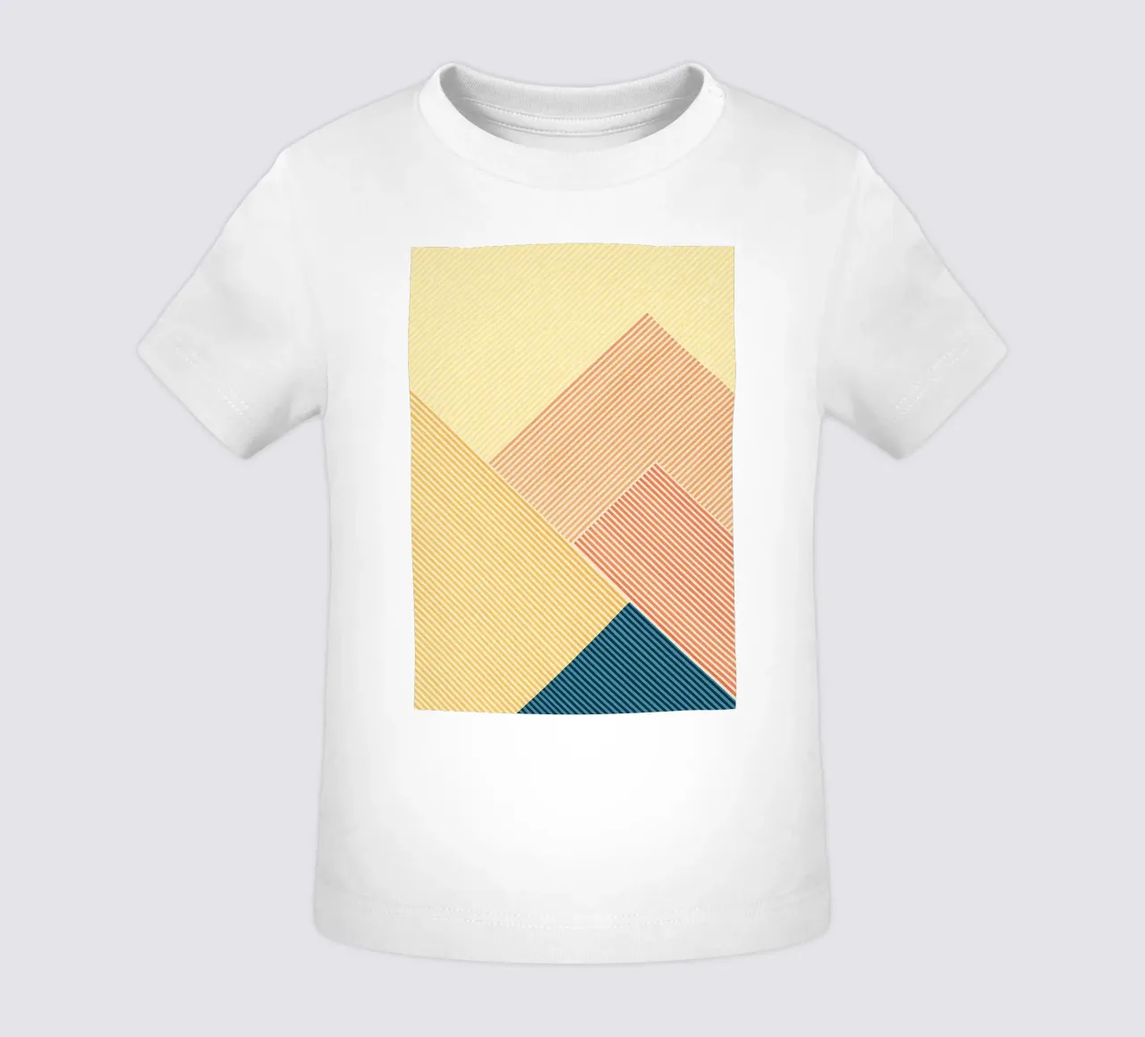 abstrakte geometrische Berglinie Baby T-Shirt von arkhanz
