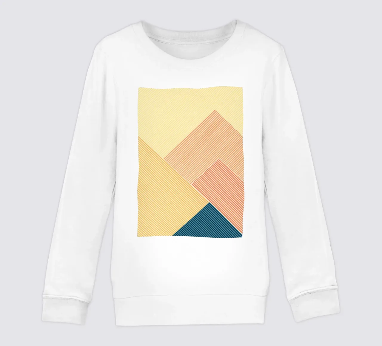 línea geométrica abstracta de montaña sudadera para niño de arkhanz