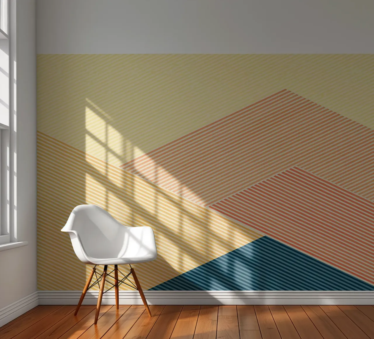 abstract geometric mountain line photo wallpaper by arkhanz