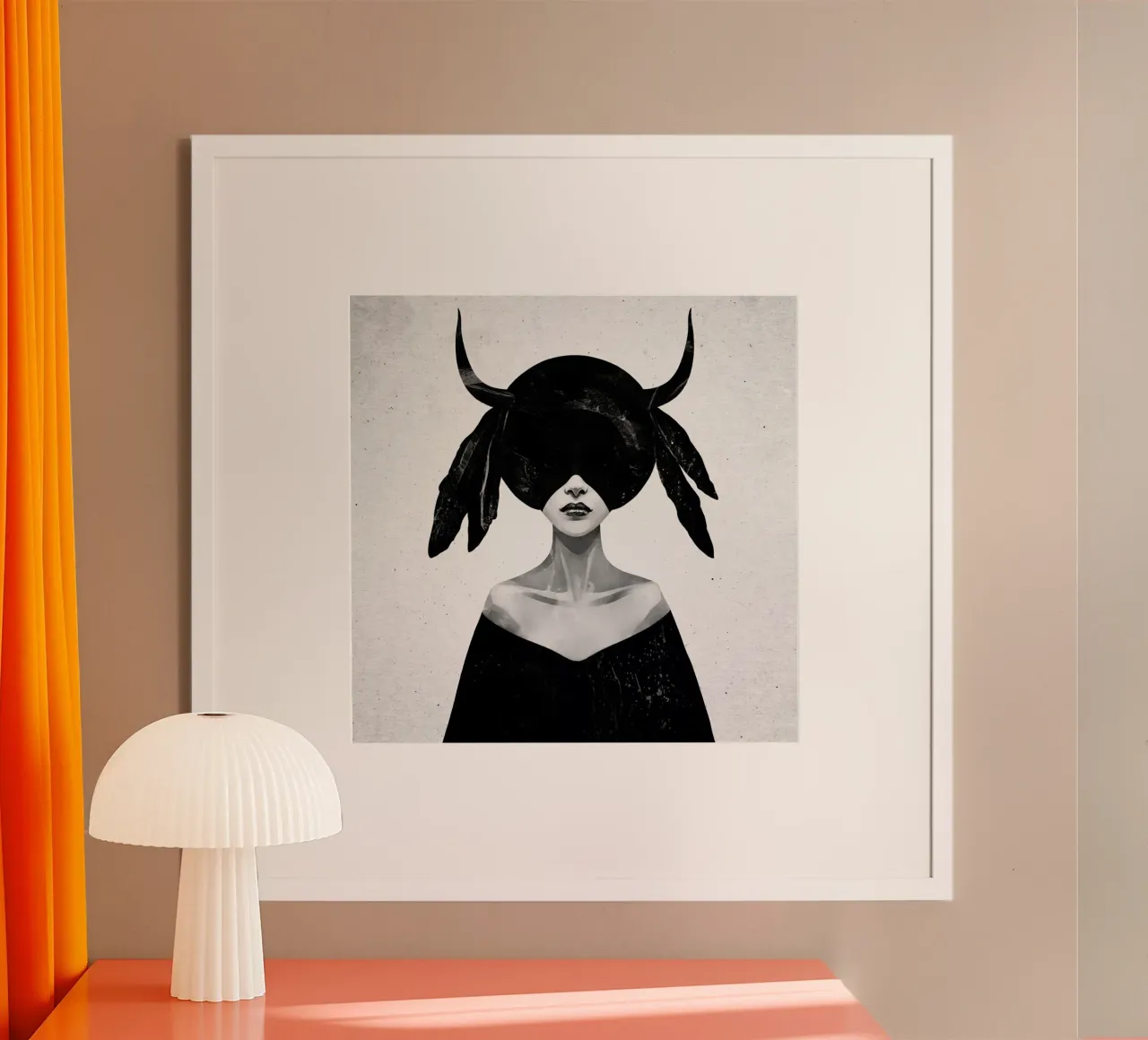 The Mound II poster con telaio in alluminio da Ruben Ireland