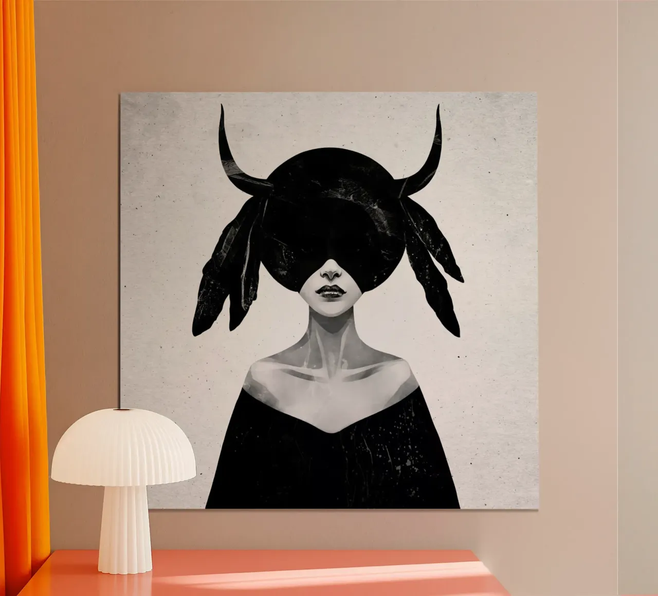 The Mound II poster con telaio in alluminio da Ruben Ireland