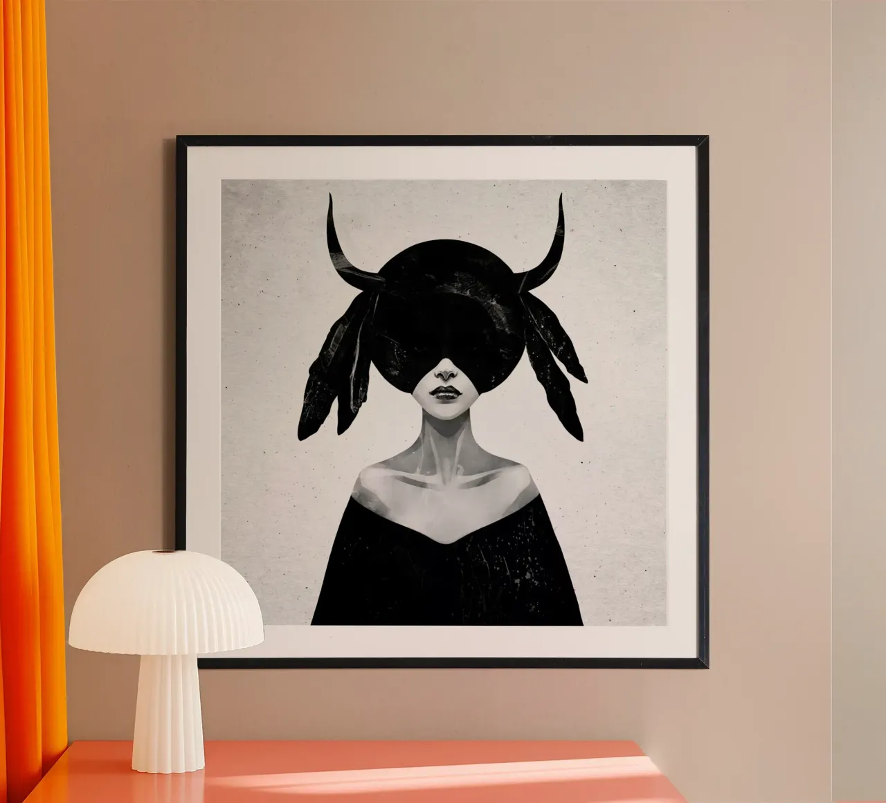 The Mound II poster con telaio in alluminio da Ruben Ireland