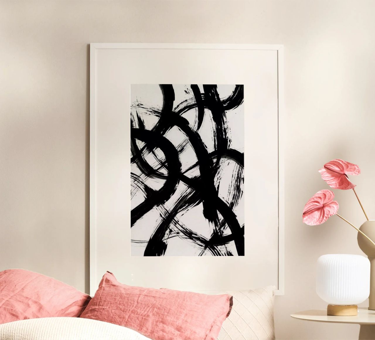 Abstract Brush Strokes 98X Poster von Mareike Böhmer