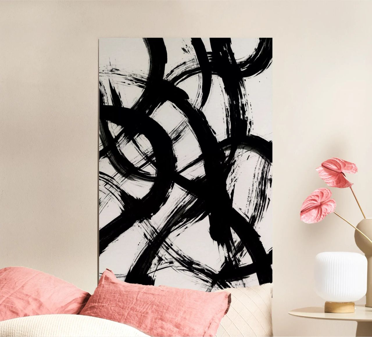 Abstract Brush Strokes 98X Poster von Mareike Böhmer